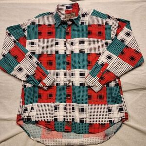 Vibrant Plaid Men's Shirt
